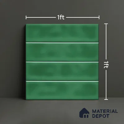 Faux Subway  Tile TL 07256 Sintra 1002 1 ft x 1 ft Ceramic Glossy Finish - 9 mm  | 2 mm Spacer is Mandatory | Please Expect a Slight Variation of Pattern (Sample)